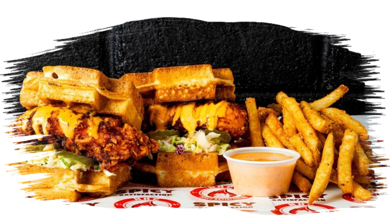 NHC combo with Nashville hot chicken tenders and fries